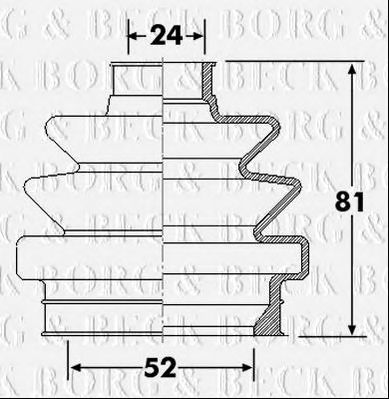 BORG & BECK bcb6305 -  Пыльник, приводной вал